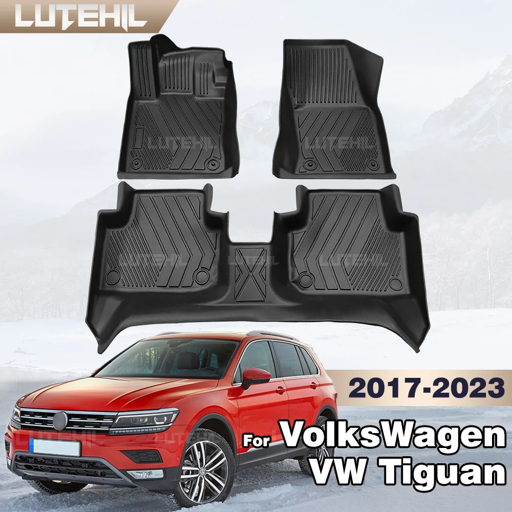 

Custom TPE Car Floor Mat For VolksWagen VW Tiguan 5N 2017-2023 22 21 20 19 18 Carpet Cover Interior Protector Accessories Parts