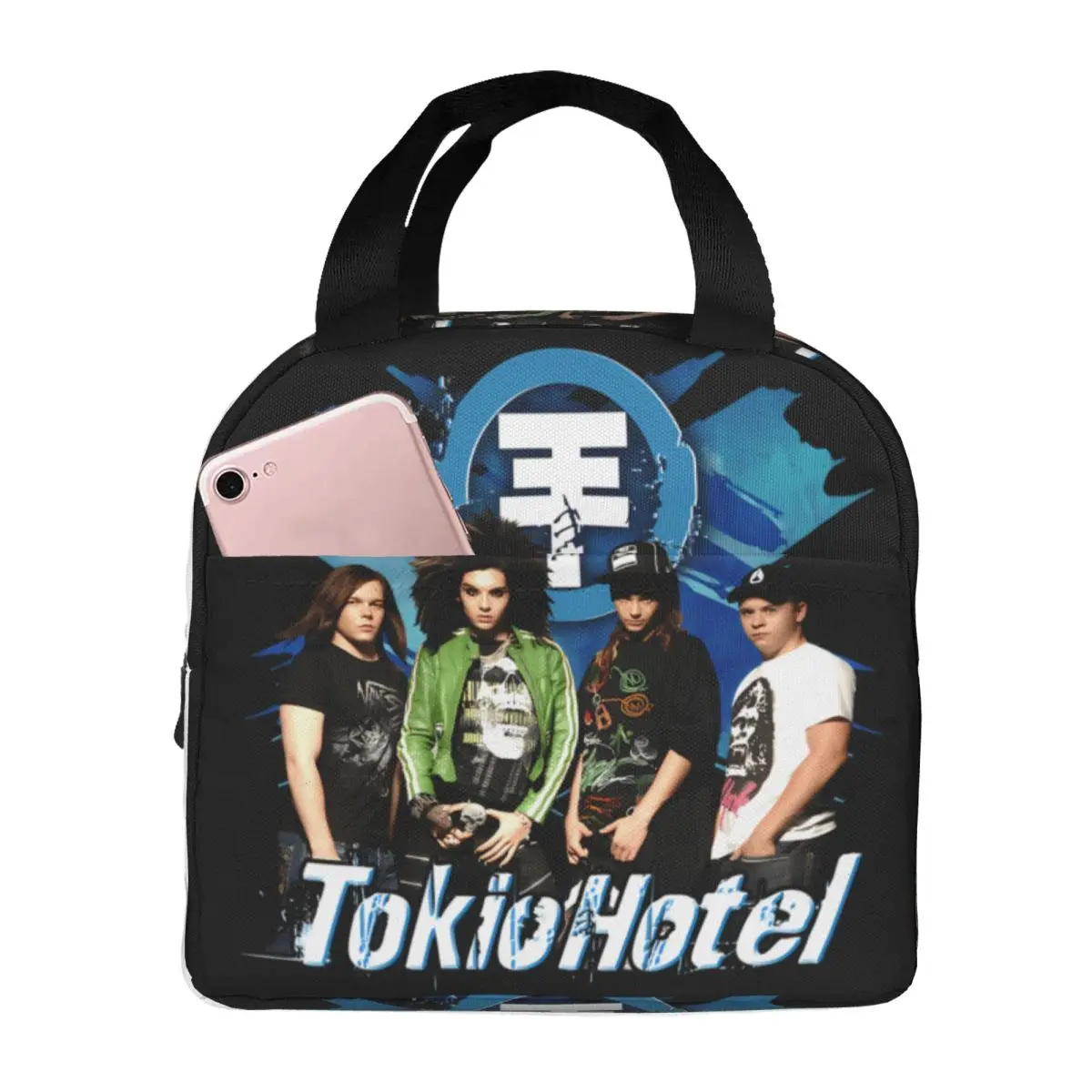 Tokio Hotels Heavy Metal Pop Rock Thermal Insulated Lunch Bag Women Resuable Lunch Tote School Office Outdoor Storage Food Box