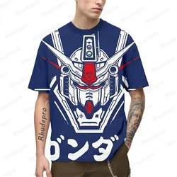 Camiseta masculina Gundam Trend, roupas de grandes dimensões, tops curtos de cosplay, Hip Hop, Y2K, 100 a 5XL, novo, 2024