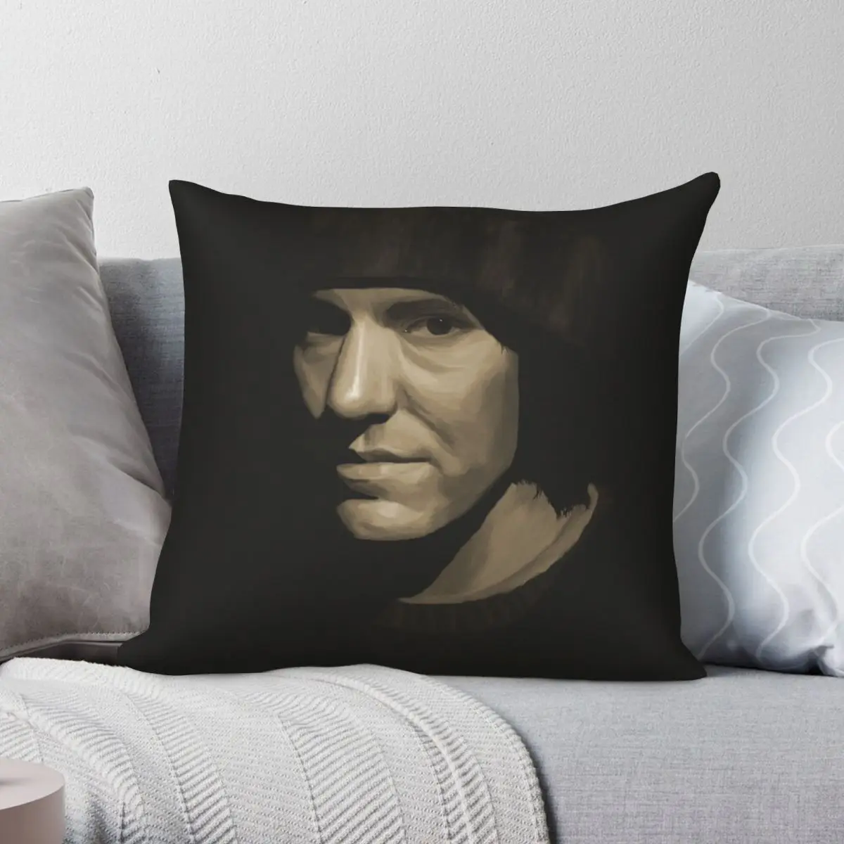 Elliott Smith Square Pillowcase Polyester Linen Velvet Printed Zip Decor Throw Pillow Case Home Cushion Case 18