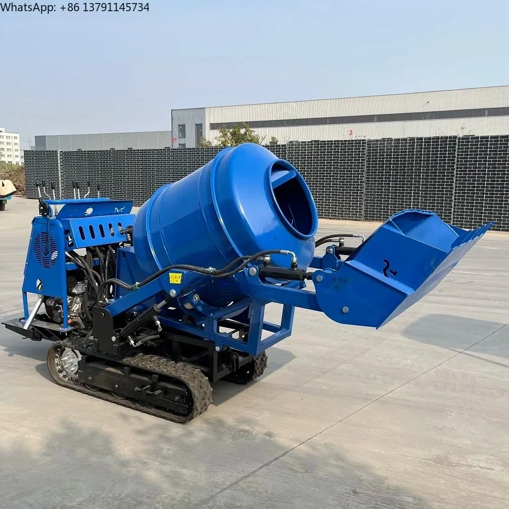 

Customized High Efficiency Self Loading Crawler Mixer Portable Dump Truck Highway House Construction Mini Concrete Mixer Full
