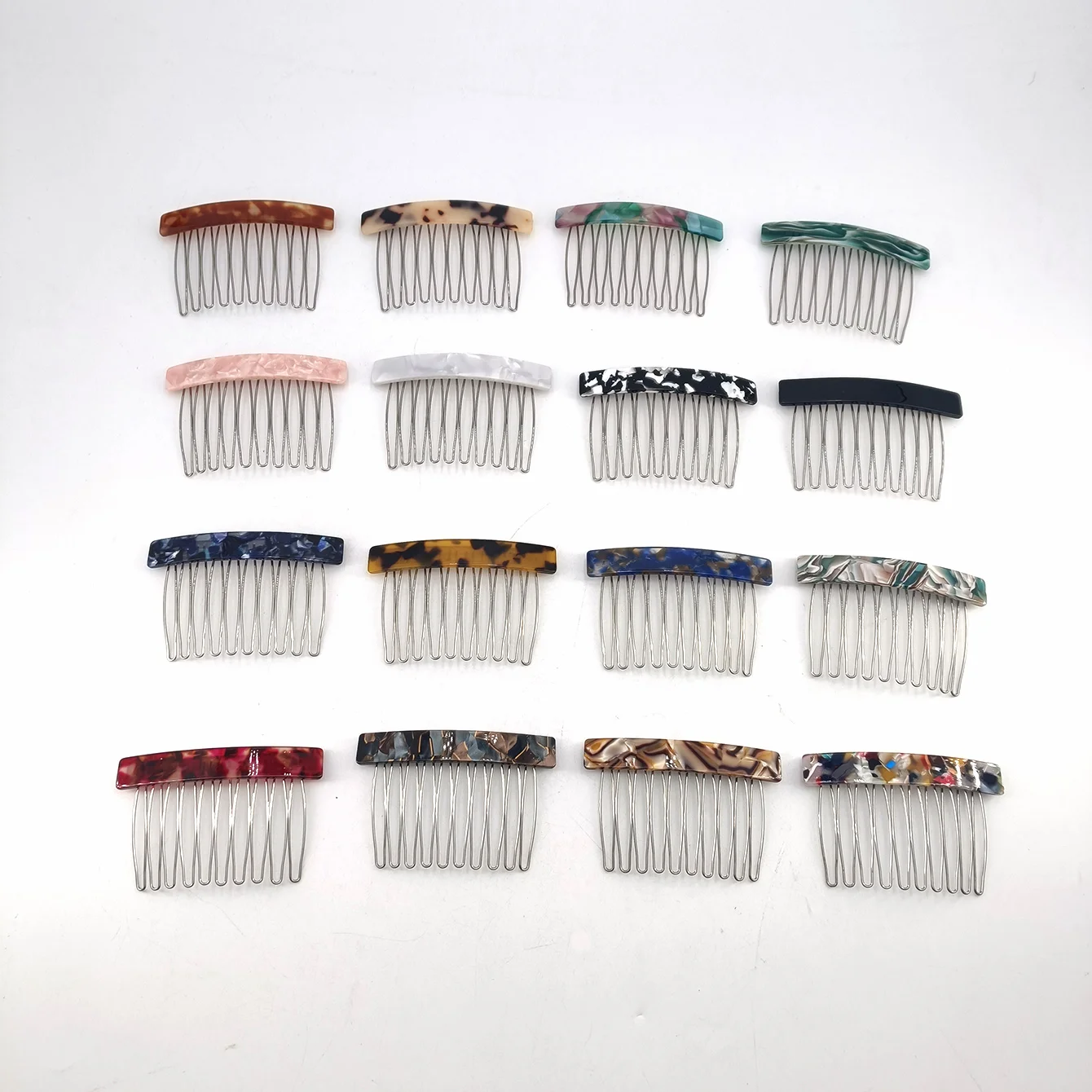 1/2 Stück Mittelgroßer 10-Zahn-Haarkamm-Clip für Damen, Haarstyling-Haarnadeln, Kopfschmuck, Schmuck, Pony- und Haarsträhnen-Kamm-Clip, Geschenke – Detail 1