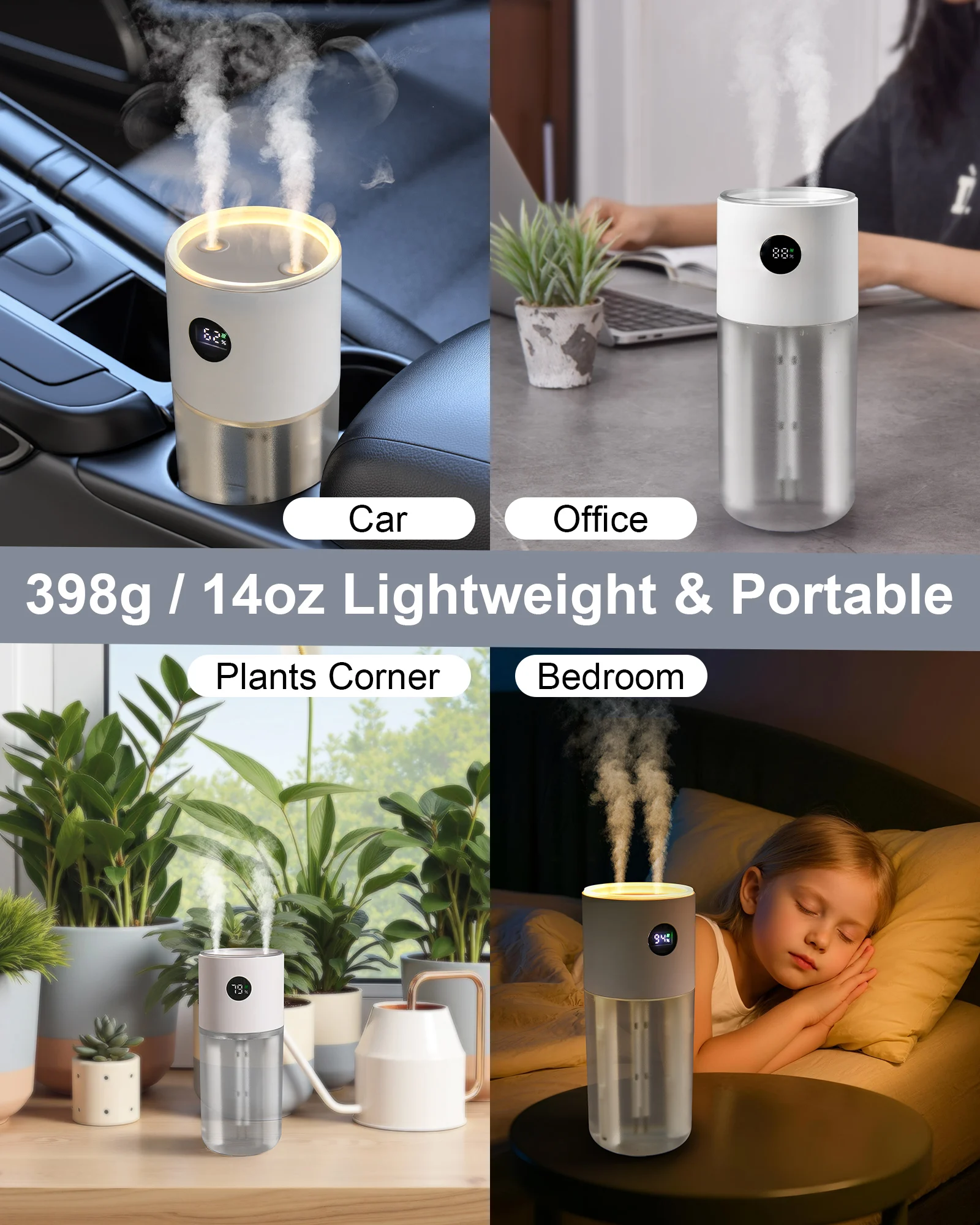 Eary 500 مللي USB سيارة صغيرة المرطب الروائح معطّر الهواء للزيوت الأساسية 3000 مللي أمبير المحمولة السيارات المنزل غرفة نوم مكتب الاستخدام #6