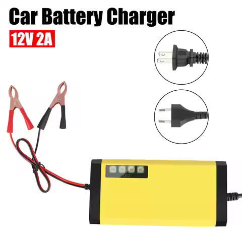 LED Display Wet Dry Lead Acid Battery Moto Truck Battery Charger 220V Power Puls Repair Charger 12V 2A Car Battery Charger