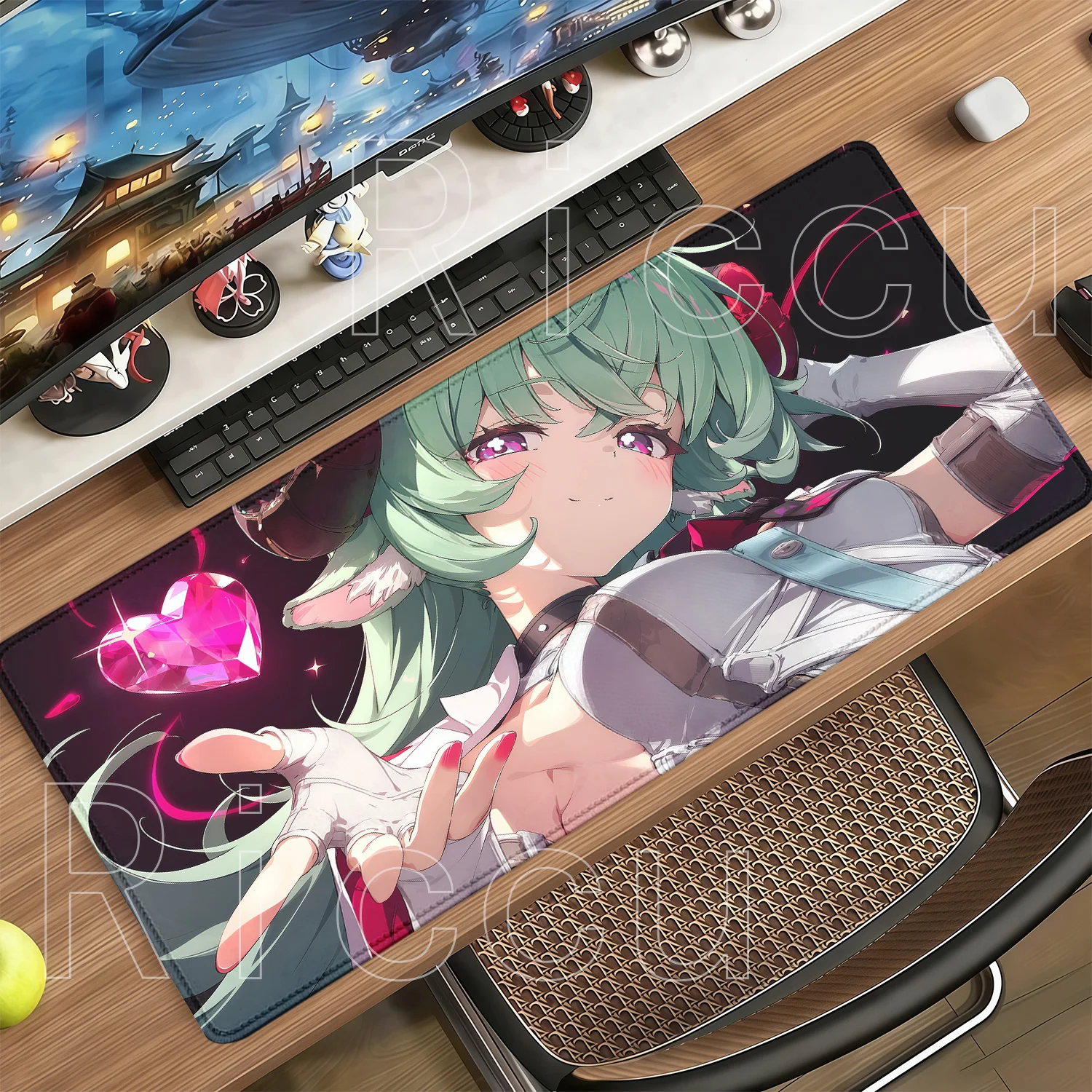 Iroi Neverness To Everness NTE Anime Cute Girl Mouse Pad HD Printing Game Computer Keyboard Non-slip Office Accessories Desk Mat