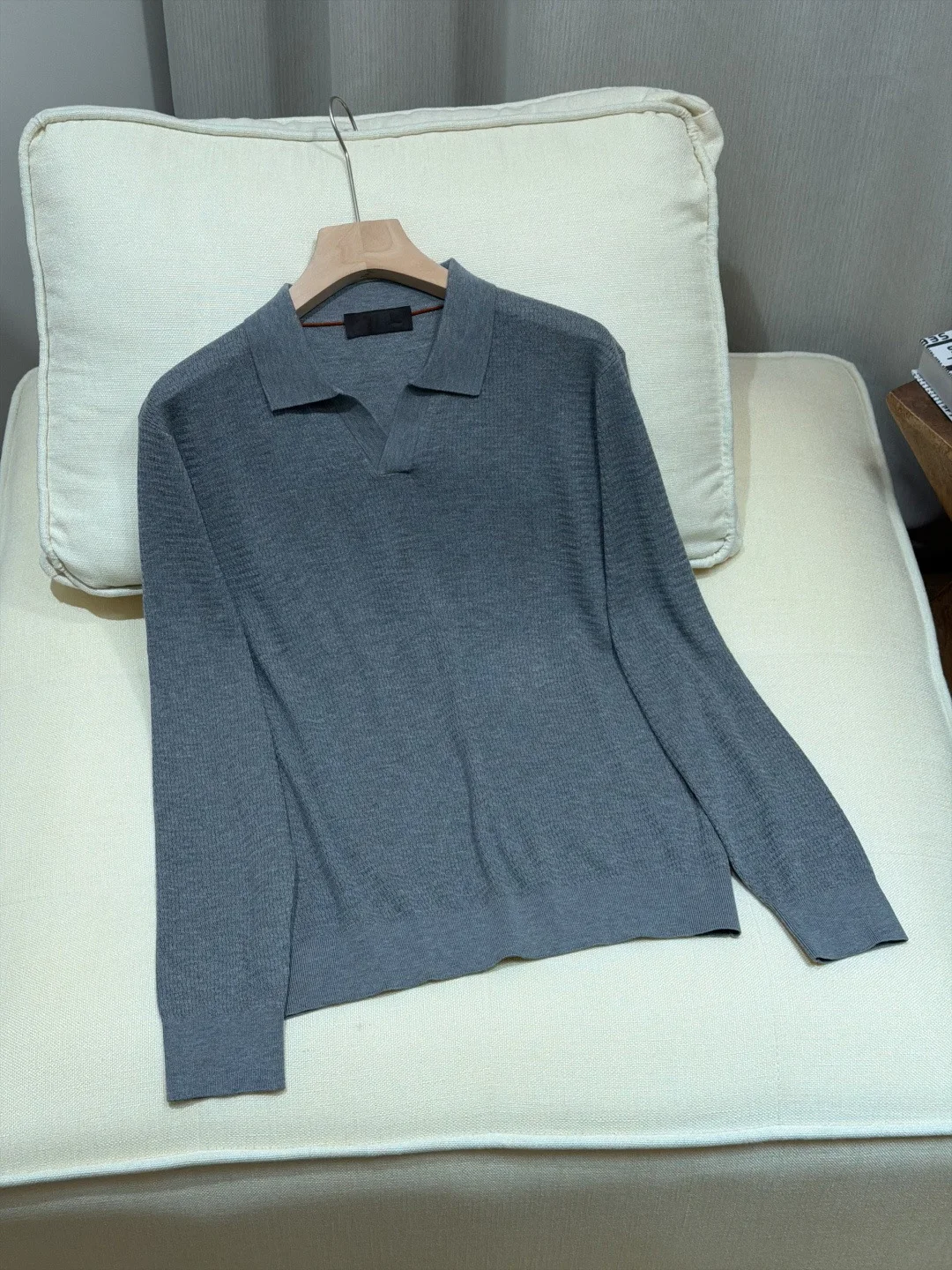 SIJITONGDA 2026 Men's Autumn/Winter New Cotton Material Long Sleeve Sweater, Soft and Comfortable Upper Body Size M-3XL