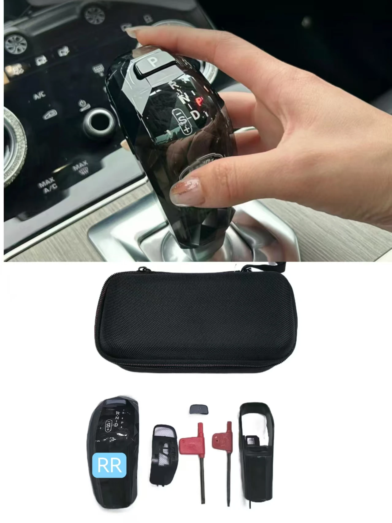 

Правая ручка автомобильной ручки переключения передач с кристаллами для Land Range Rover Sport L494 2014-2022, сменная крышка ручки переключения передач