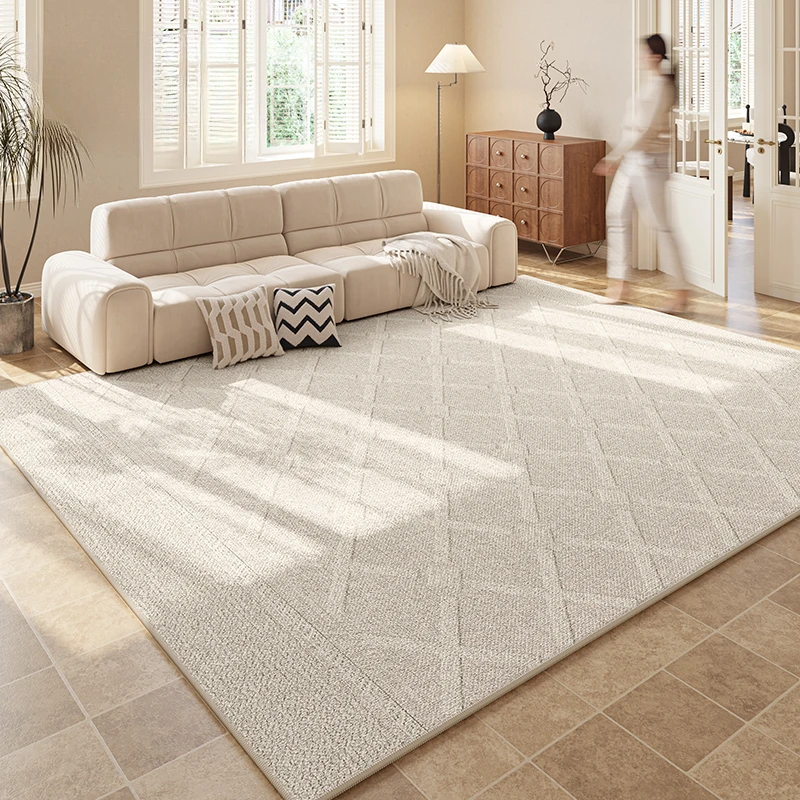 Living Room Large Area 2024 New Carpet French Cream Style High End Sofa Anti Slip Carpets Thickened Waterproof Anti Fouling Rug