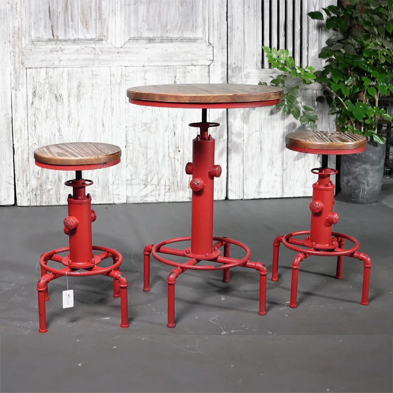 

American Industrial Style Lift Bar Chair Living Room Studio Creative Fire Hydrant