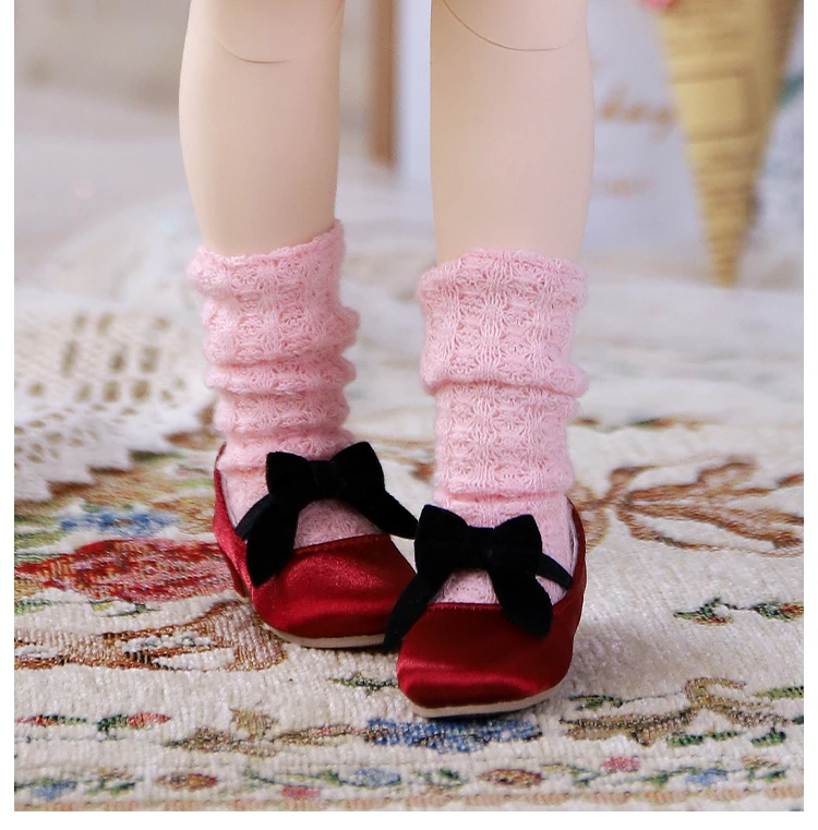 

DIY bjd Dress up Angel Doll Shoes 40cm Doll Doll Shoes Satin Bow Dress Shoes bjd Give Friends Christmas Birthday Gifts Every Fam