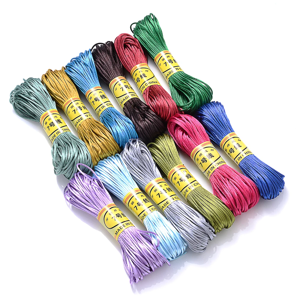20 m/Rolle, 1,5 mm, helle Farben, Nylonschnur, chinesischer Knoten, Seide, Makramee-Schnur für Schmuckherstellung, DIY-Armband, Perlen, geflochtenes Seil – Detail 4