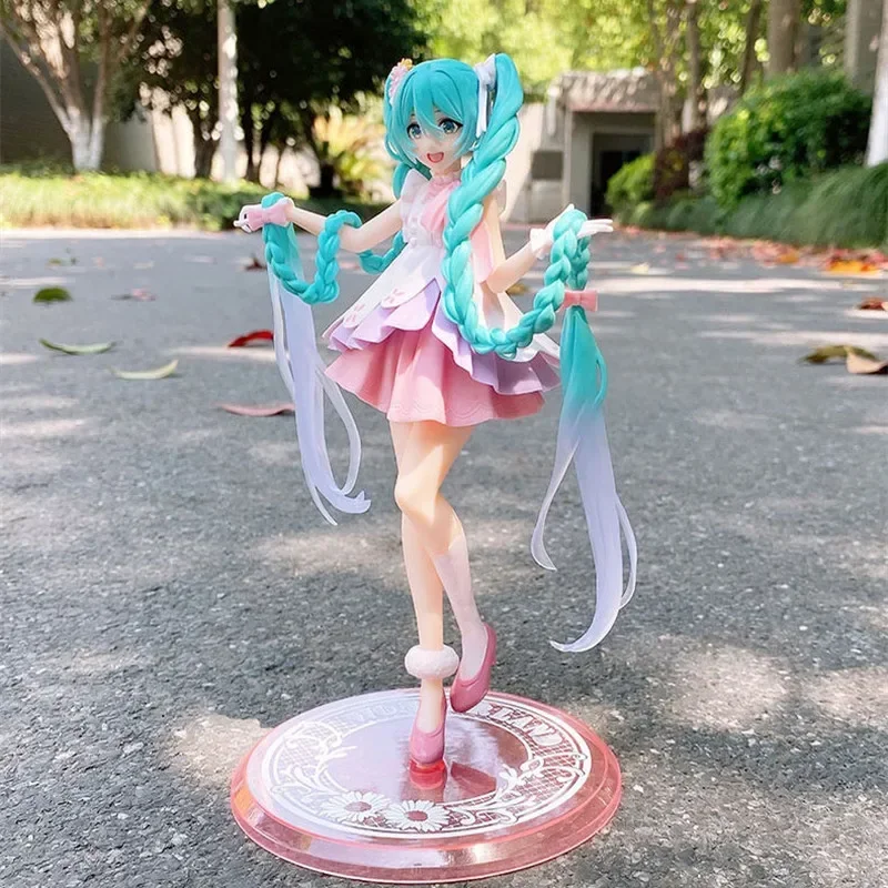 20 سنتيمتر جديد أنيمي هاتسون ميكو ساكورا Kawaii عمل الشكل البلاستيكية نموذج دمية التماثيل جمع الحلي اللعب هدايا عيد الميلاد