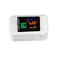 Portable Four-color Fingertip Oximeter Heart Rate Meter Pulse Blood Oxygen Saturation OLED Screen Digital Tube Practical Monitor