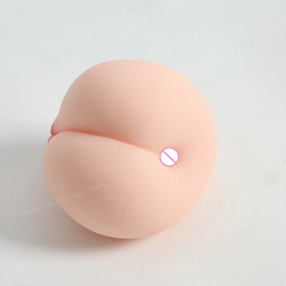 HESEKS Peach Butt Sex Toy for Men Realistic Vagina Portable Pocket Pussy Male Masturbation Cup Soft Masturbation Ass Toys