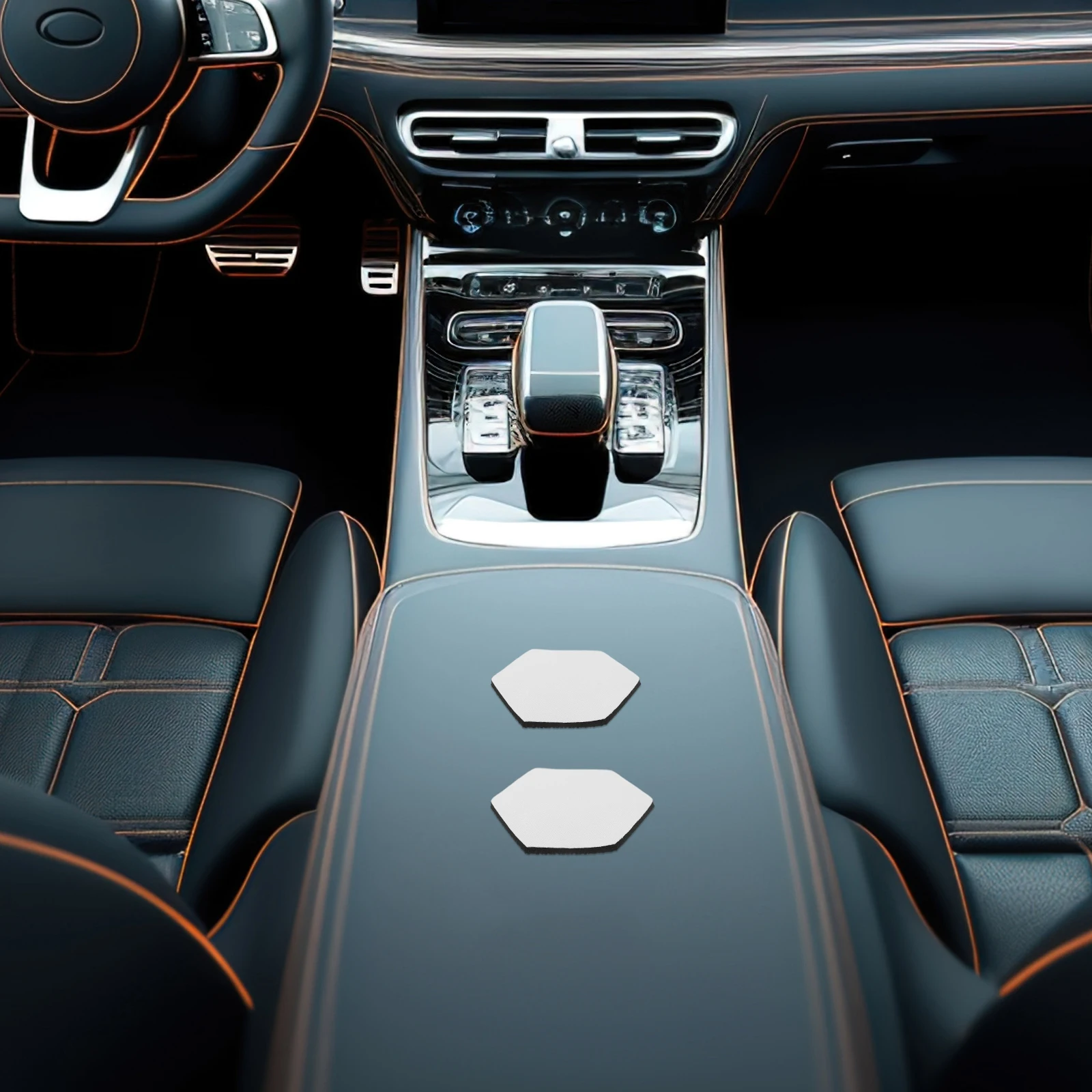 

10 Pcs Car Coaster Cup Holder Coasters for Blank Rubber Sublimation Blanks Accessories