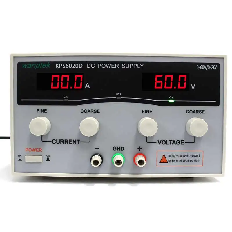 KPS6020D High Precision High Power Adjustable LED Display Switching DC Power Supply 220V 0-60V/0-20A For Laboratory and Teaching