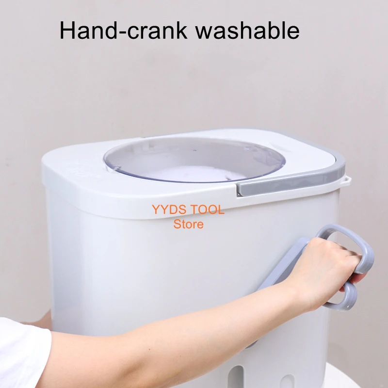 Electricity-free manual washing machine student dormitory talisman hand crank pedal small household baby children clothes