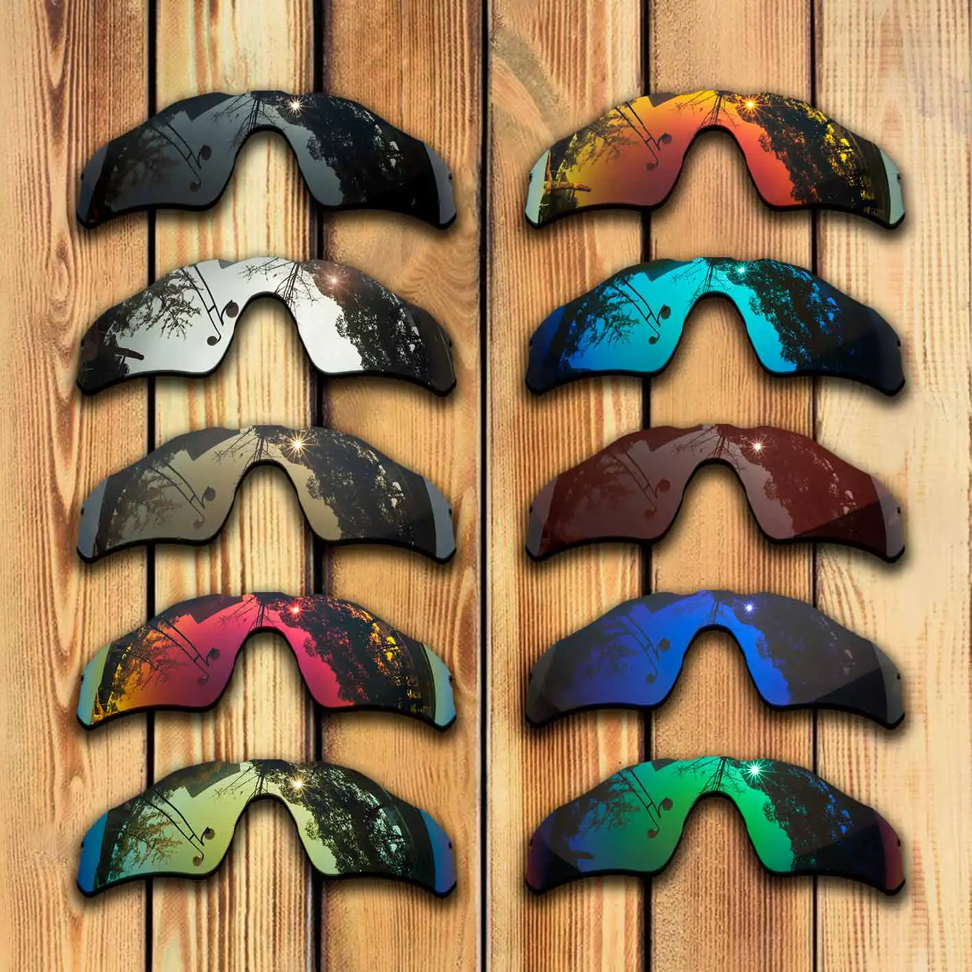 100% Precisely Cut Polarized Replacement Lenses for Oakley Radar EV Path Sunglass - Many Colors