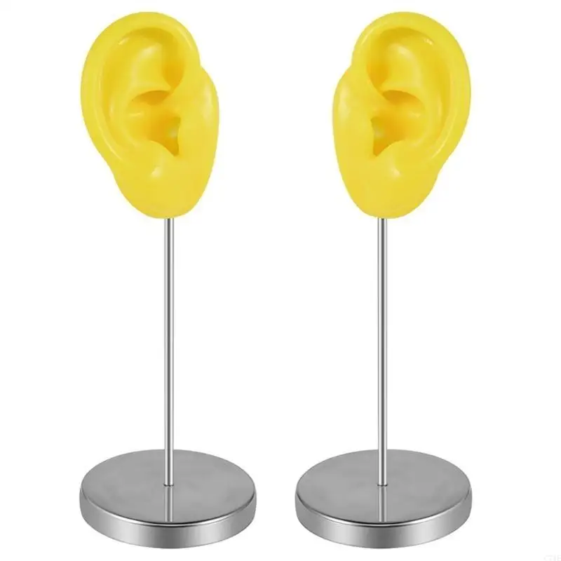 

Silicone Ear Mold for Jewelry Displays Artificial Human Ear Model Realistic Ears Simulation Piercing Training Tool