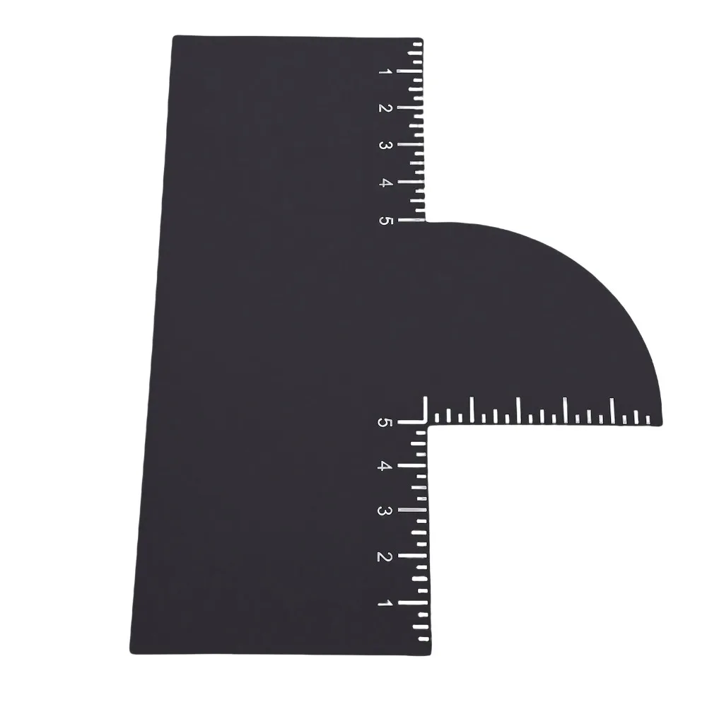 4pcs Reusable Hairline Shaping Tool Measurement Indicator Easy To Clean Barber Enhancement Card Edge Line Up Tool For Men