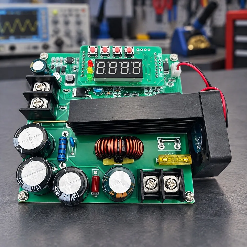 B900W DC Boost Converter 10V to 120V Adjustable Output 0A to 15A Input 8V to 60V Digital Display for Power Supply Design