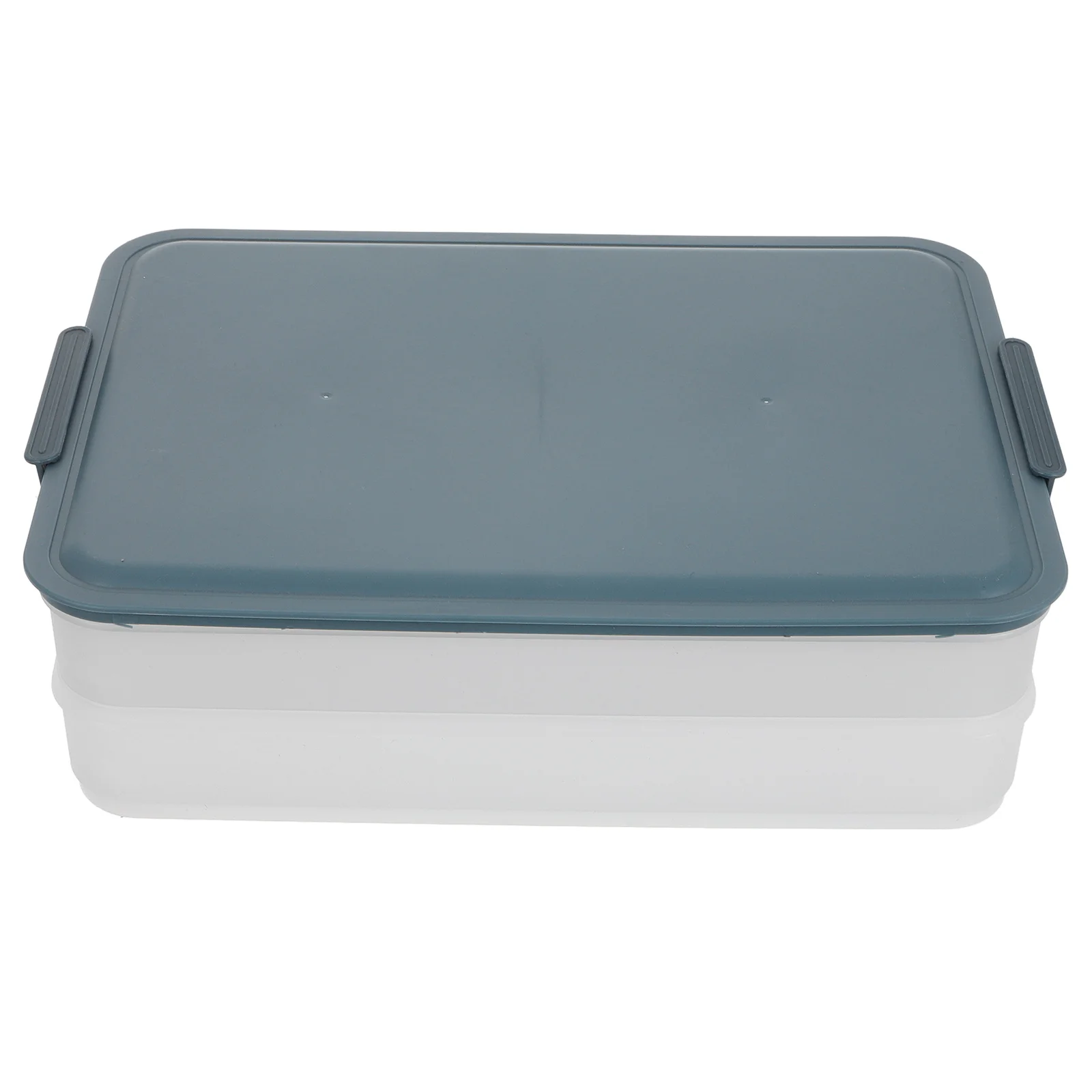 

1Pcs Household Dumpling Box Storage Ink Blue Non-Stick Stackable Multi-Layer Preservation Box Chic Food Tray