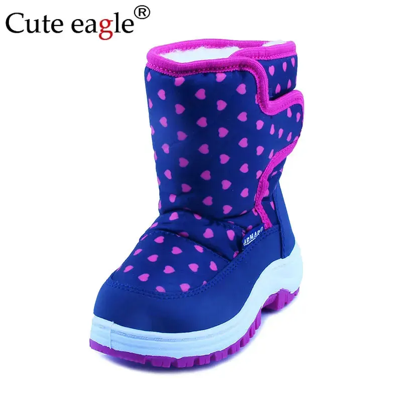 Children\'s Snow Boots Foreign Trade 2023 Winter Waterproof Children\'s Cotton Boots Soft Sole Warm Multi color Baby Cotton Shoes