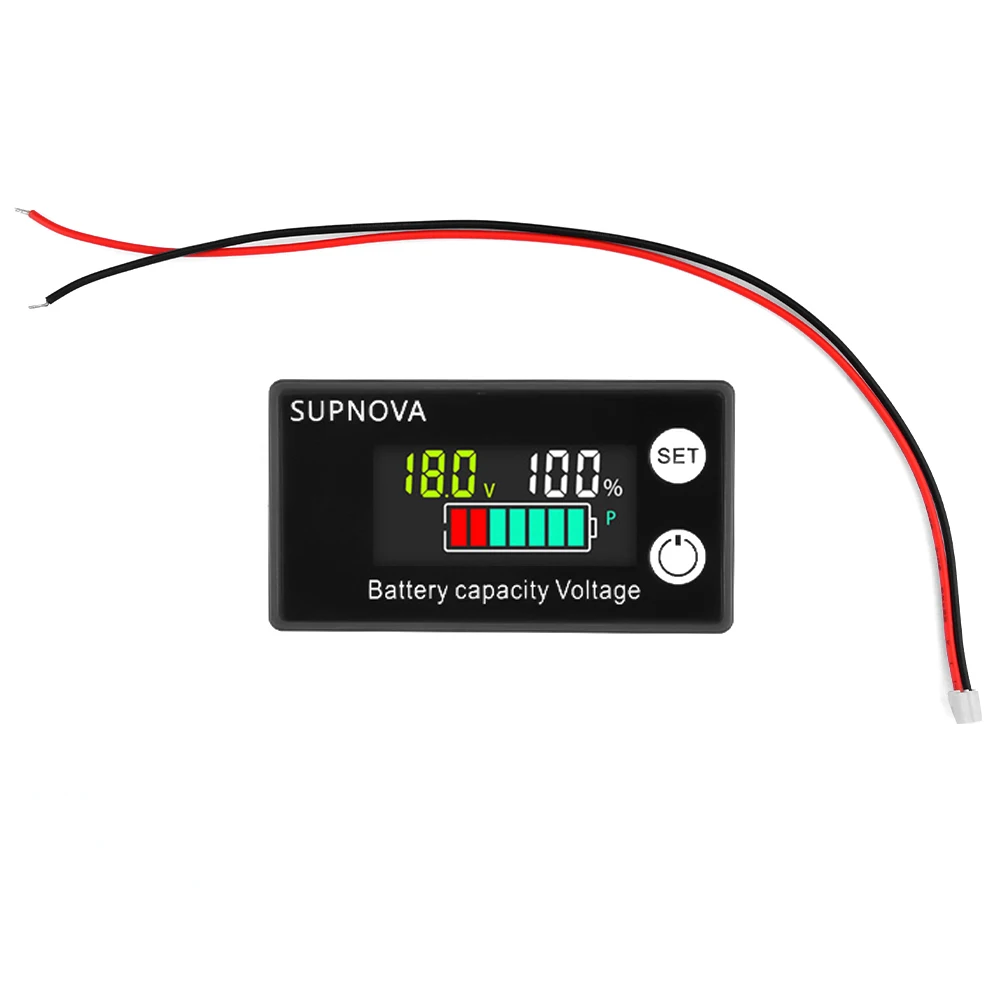 DC 8V-100V Capacity Indicator Power Meter DC Battery Voltmeter Lithium LiFePO4 lead-acid cell 12V 24V 48V 6133A Battery Tester