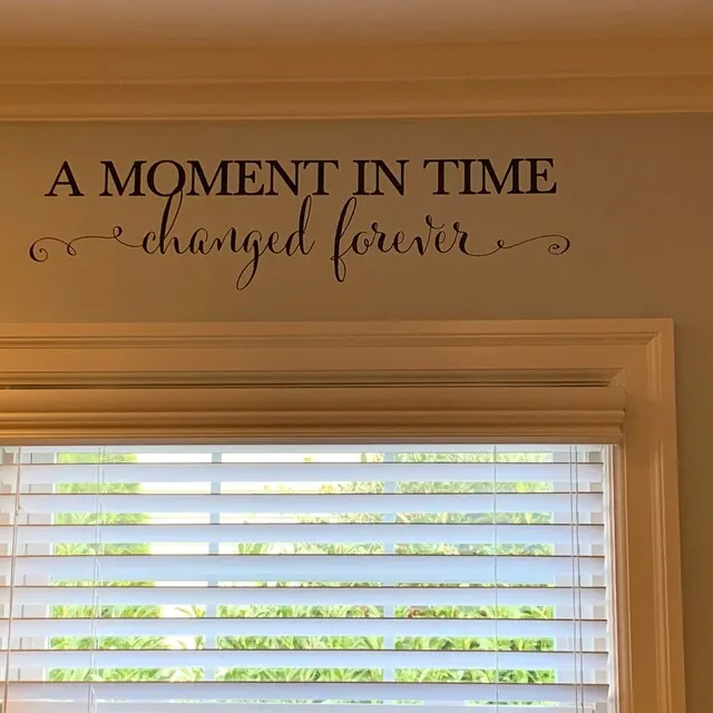 A Moment in Time Changed Forever Photo Picture Wall Sticker Bedroom Living Room Memory Family Love Wall Decal Home Decor