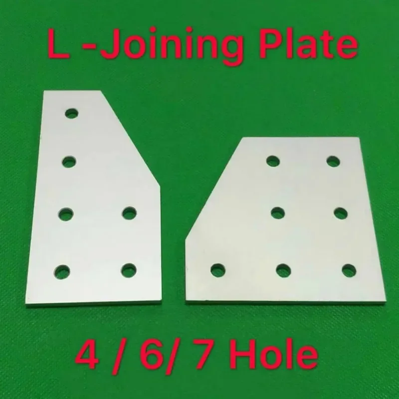 4 / 6 / 7 Hole L Type 2020 3030 4040 2040 3060 4080 Connection Plate Corner Bracket Joint Board For Aluminium Profiles