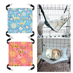 Cat Canvas Hammock Bed Pet hamster Beds Double-Sided Hanging Bed Pet Swing Bed Hamster Squirrel rabbit Rest Sleep Supplies