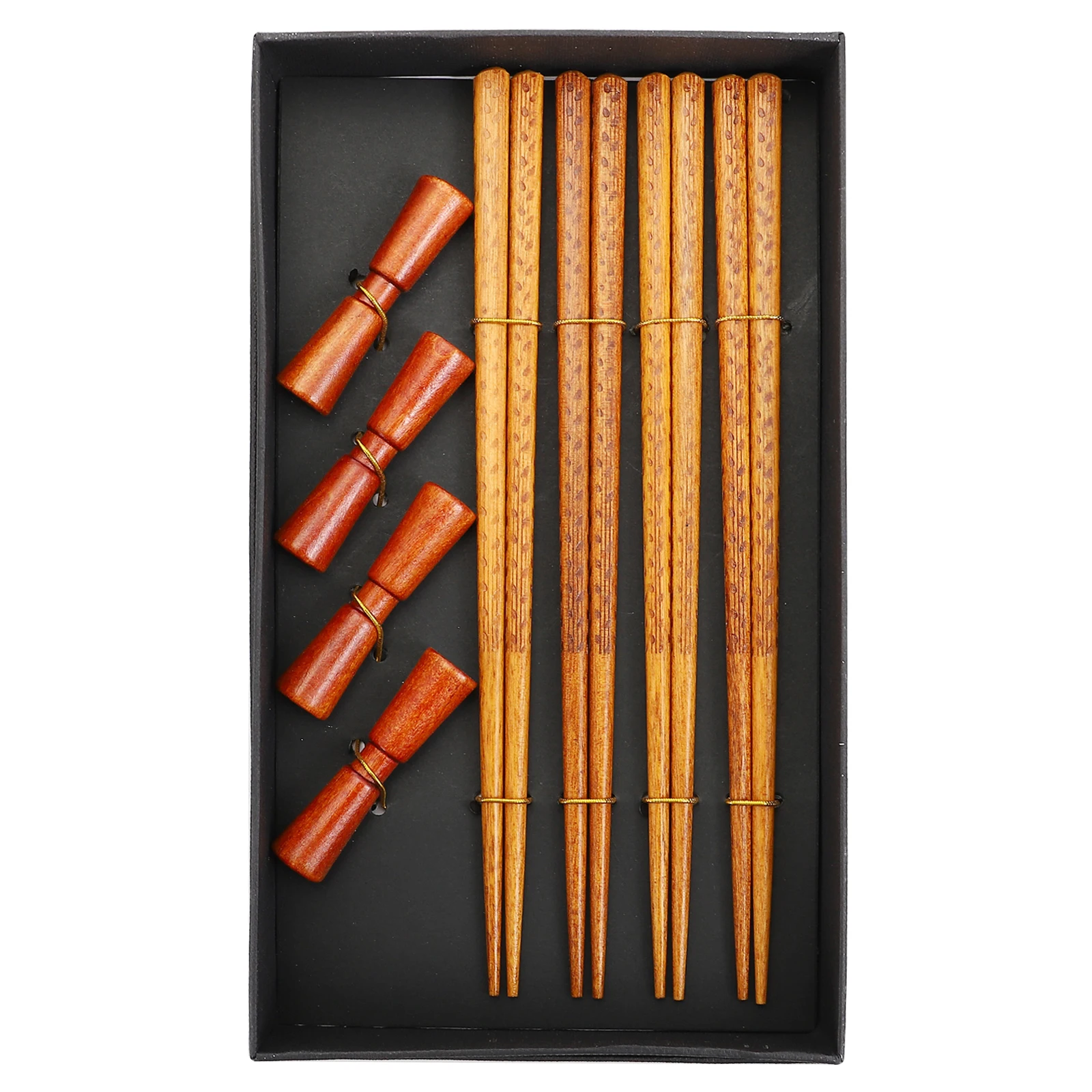 

Chopsticks Gift Box Home Set Dinner Service Tableware Chinese Style Hotel and Rest Wooden Holder Lightweight Portable