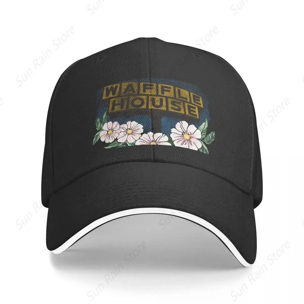 Waffle House Sign Baseball Cap Fashion Beach fishing hat Men's Hats Women's