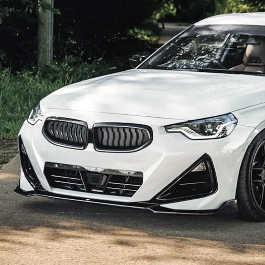 BMW 2 시리즈 G42 218i 220i 220d 230i 쿠페 M 스포츠 2022 2023 2024 프론트 범퍼 립 턱 스포일러 스플리터 디퓨저 바디킷 썸네일 5