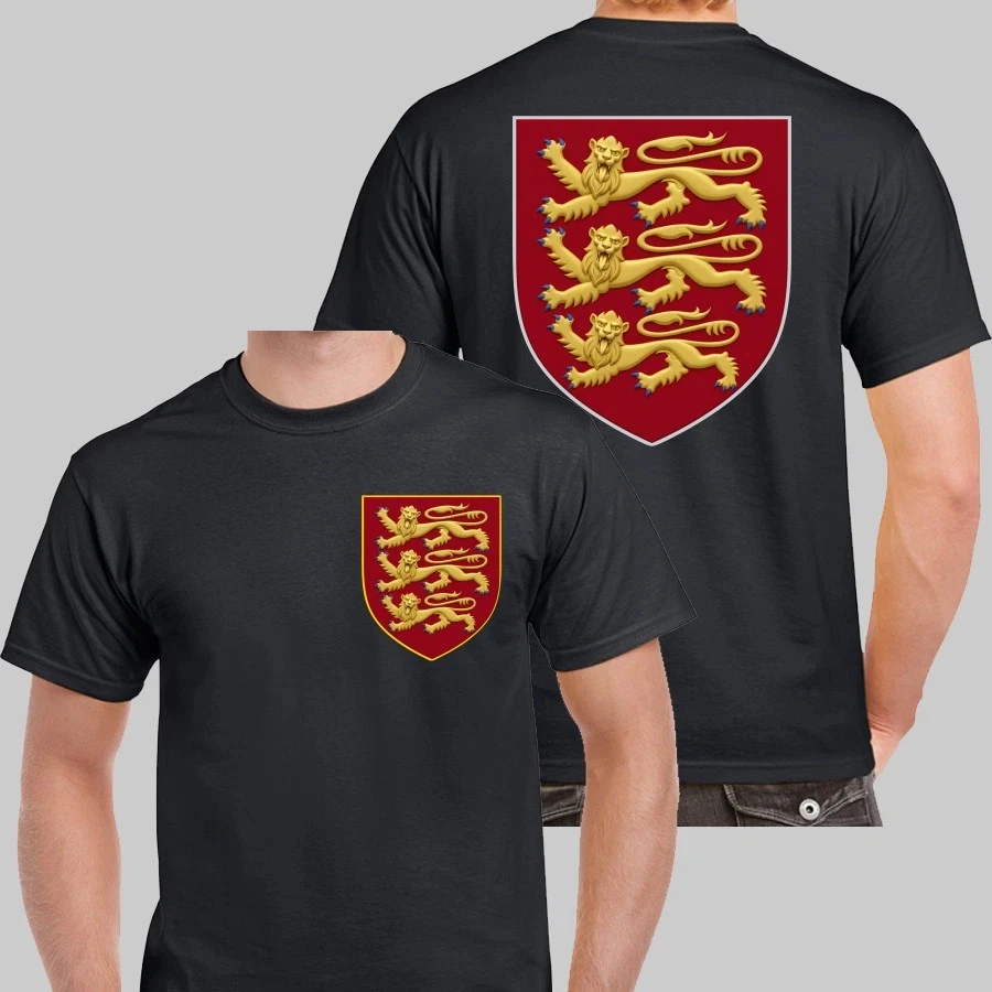 New Medieval Richard The Lionheart Three Lions English History Art T-shirt