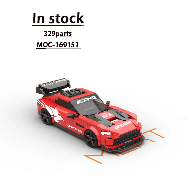 

MOC-169151 Новая маленькая модель спортивного гоночного автомобиля AMG GT, 329 шт., игрушка-строитель на день рождения для мальчиков и детей
