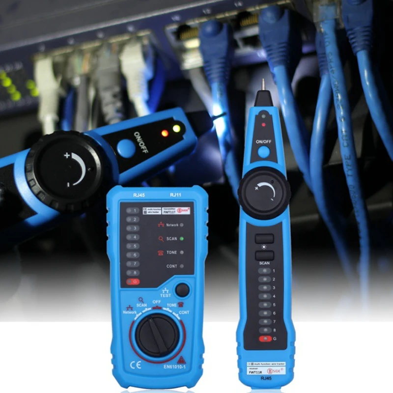 Telephone Wire Tracker FWT11 RJ11 RJ45 Cat5 Cat6 Tracer Toner Ethernet LAN Network Cable tester Line Finder High Quality