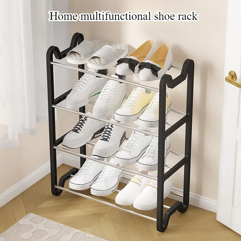 

Household shoe rack new door simple multi-layer shoe cabinet indoor balcony storage