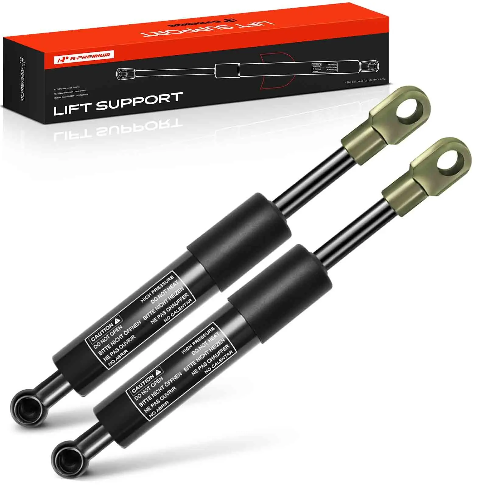 A-Premium 2Pcs Rear Window Glass Lift Supports Shock Struts for BMW 525i 2001-2003 528i 1999-2000 540i 1999-2003