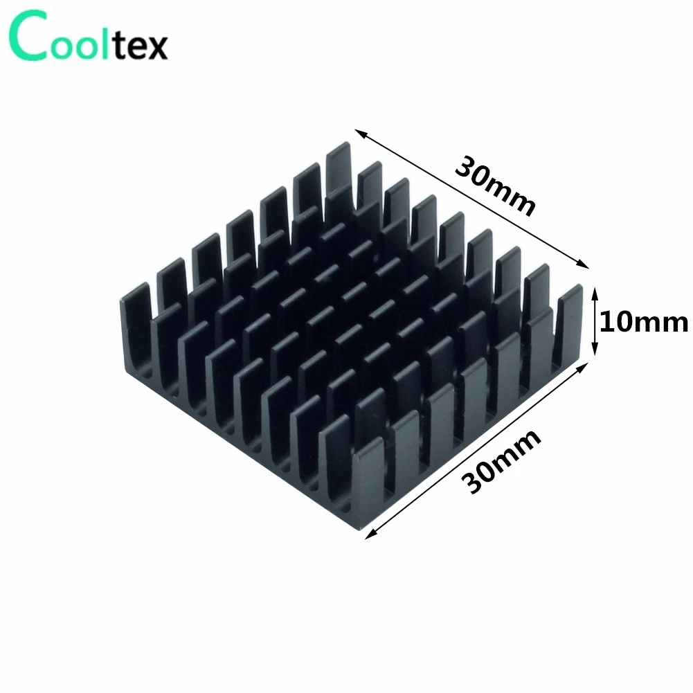 20pcs Aluminum Heatsink 30x30x10mm for Electronic Chip integrated circuit Heat Dissipation With Thermal Conductive Tape