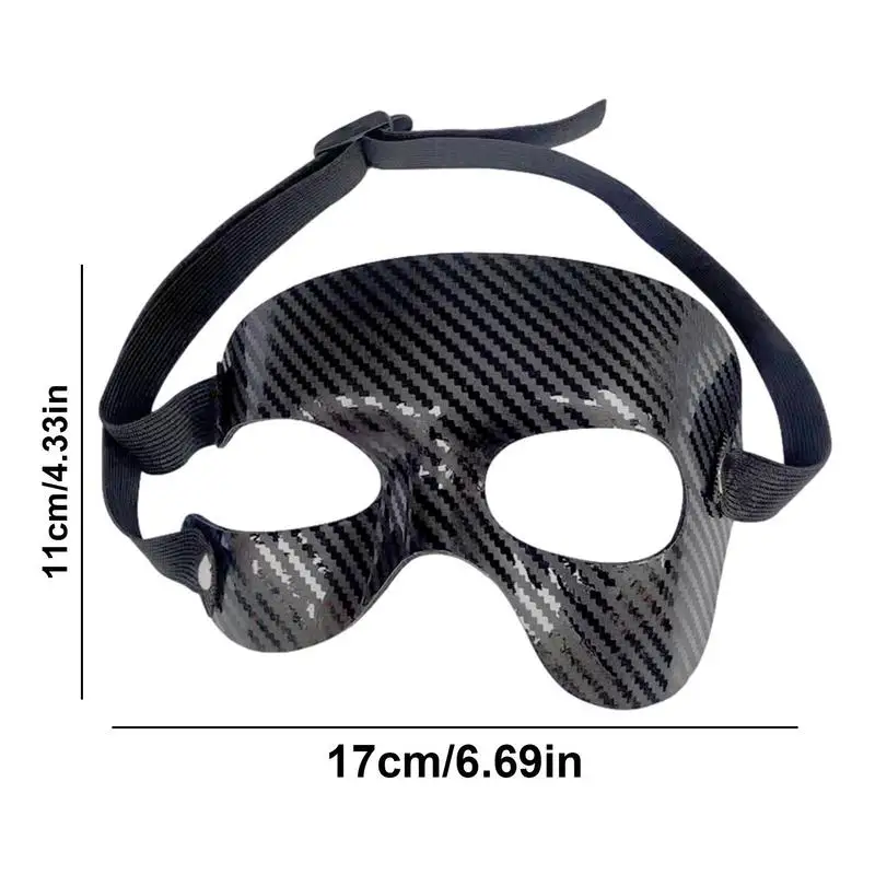 Basketball Mask Durable Face Guard for Broken Nose Adults Basketball Nose Guard Face Mask for Football Soccer Face Protection