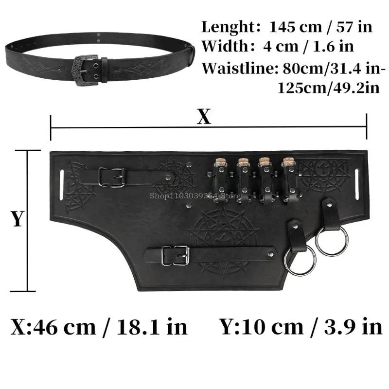 Vikinges médiévaux STRAPE CROCHE CEINTRALLE détachable accessoires Costumes Halloween Vikinges Costumes