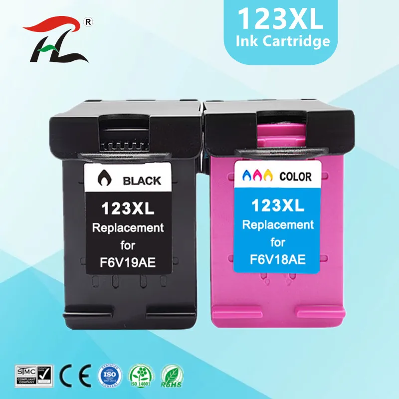 

Compatible for HP123 123XL Ink Cartridge for HP 123 DeskJet 1110 1111 1112 2130 2132 2134 Officejet 3830 3831 3832 3834