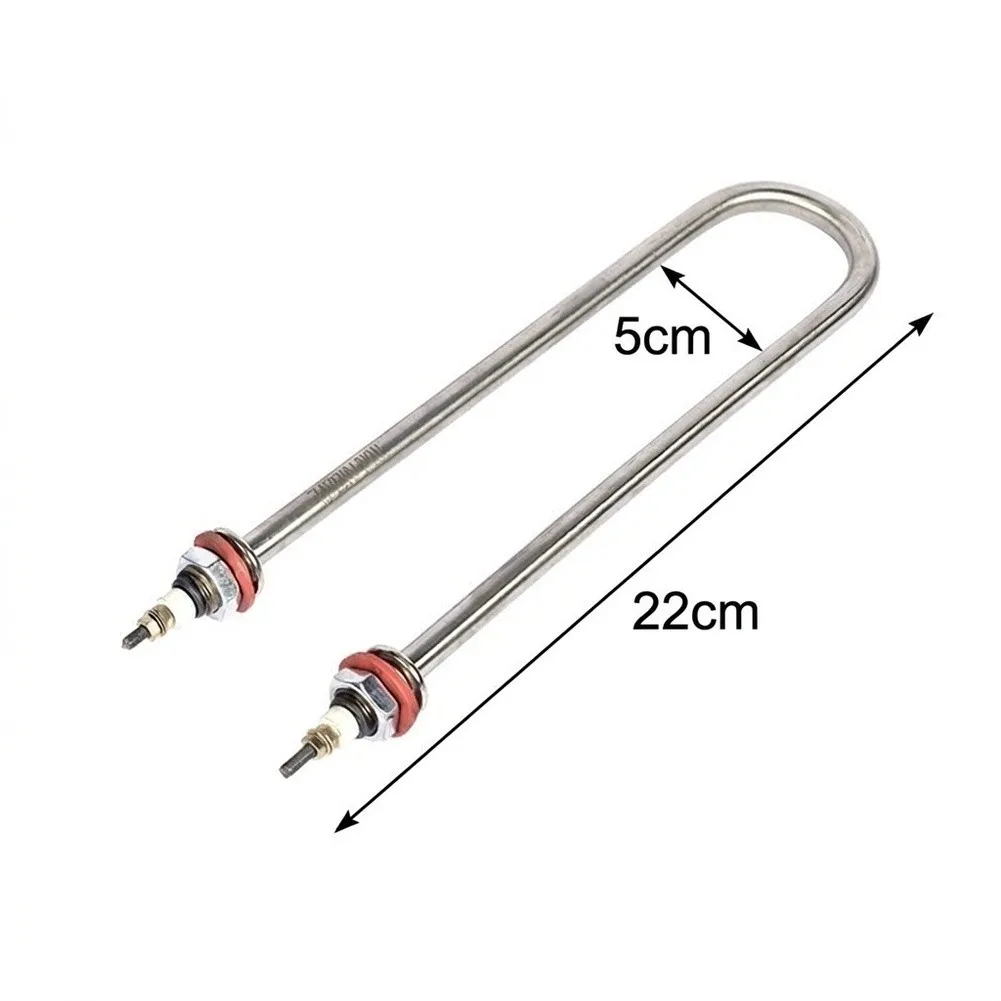Industrial Heating Element U-shaped Heating Tube User-friendly Design Tight Space Installation Consistent Performance Silver