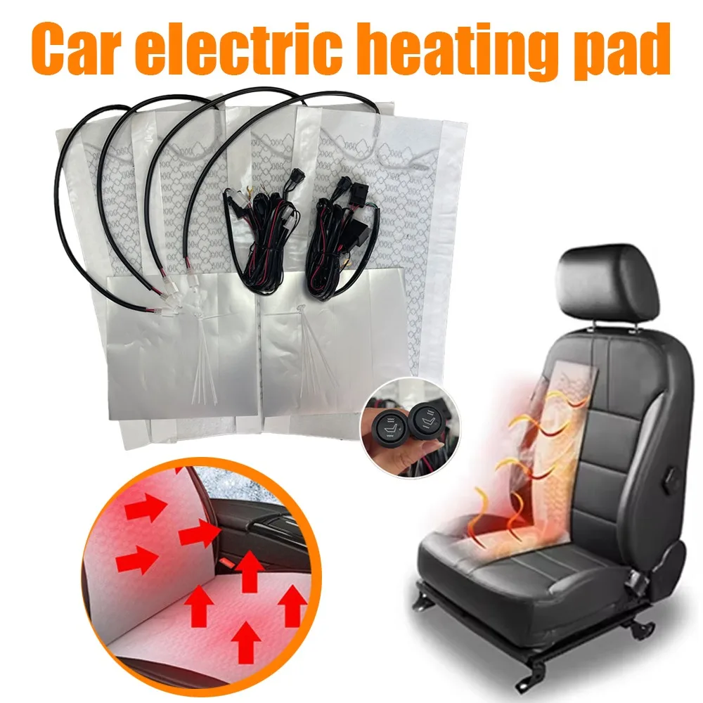 

2-уровневая 12 В автомобильная подушка для сиденья с подогревом, зимняя теплая универсальная грелка для сидений, автомобильная электрическая грелка, универсальная грелка для автомобильного сиденья