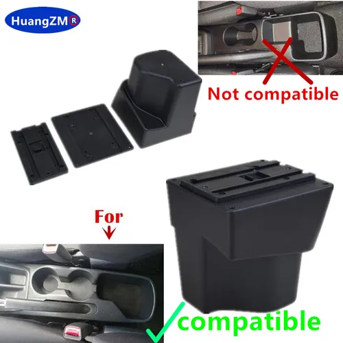 Imagen 2 del producto Caja de reposabrazos de coche para KIA Rio 5 caja de reposabrazos Rio 2014 2013 2012 2015 2016 2017 2018 2019 caja de almacenamiento piezas interiores accesorios de coche