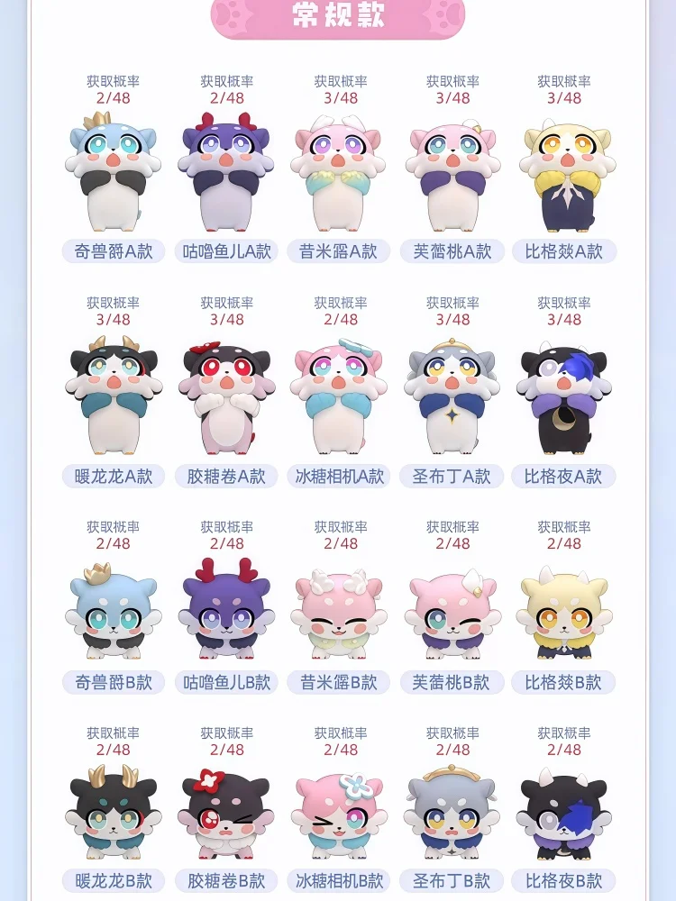 Honkai: Star Rail Awoo Awoo Chimera V2 Serie Blind Box Mini Cosplay Desktop Ornamenten Cartoon Accessoires Mascotte Verrassingsgeschenken