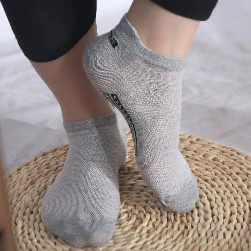 

10Pairs/Lot Athletic Summer Soft Breathable Mesh Thin Cotton Ankle Socks Men Socks Sport Socks Low-Cut Socks