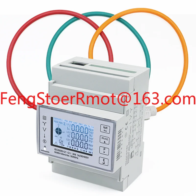 TAC4371CT-RC Ethernet Interface Power Meter Modbus Bidirectional 230VAC with 3pcs Rogowski RS485