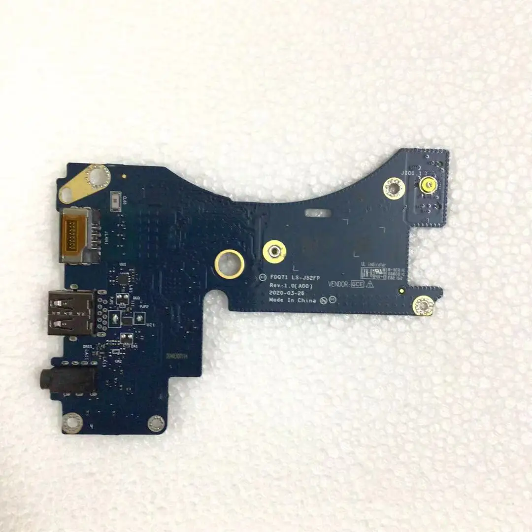 LS-J52FP USB Audio LAN IO Board 0KJJCW For Dell Alienware M17 R3 Laptop Interface Small Board